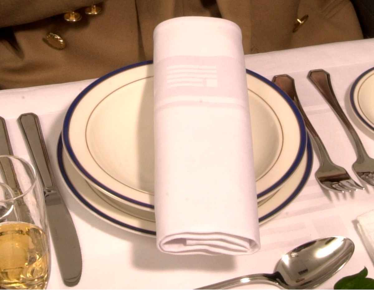 image shows: Corporate & Branded Table Linen